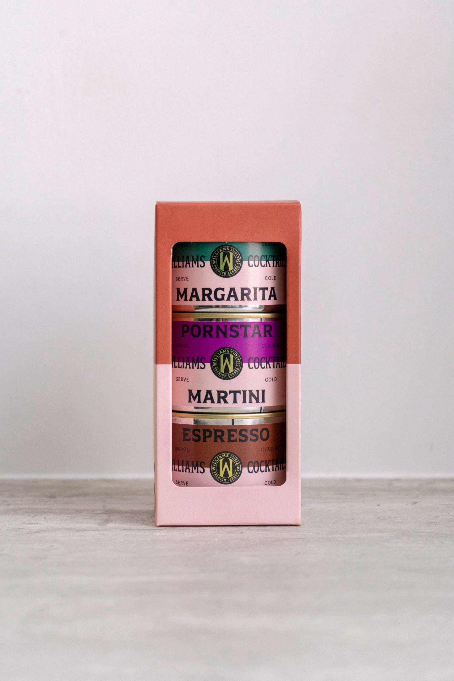 Cadeau verpakking met 3 cocktails
