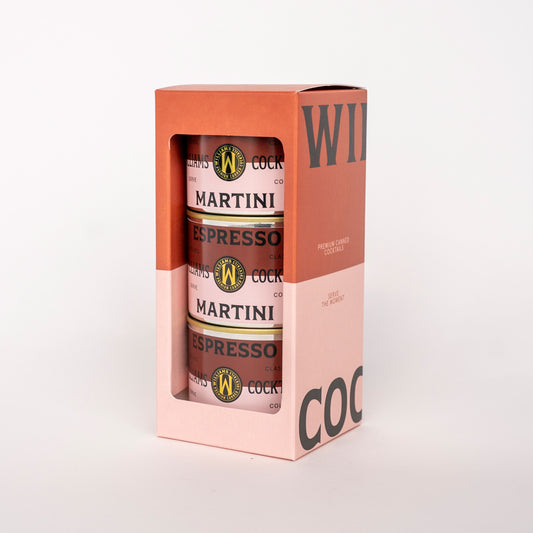 Gift package with 3 Espresso Martini cocktails