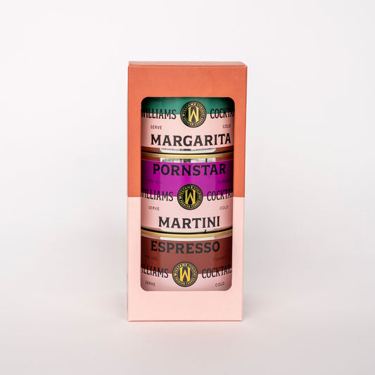 Gift pack with 3 cocktails (Margarita, Pornstar Martini, Espresso Martini)