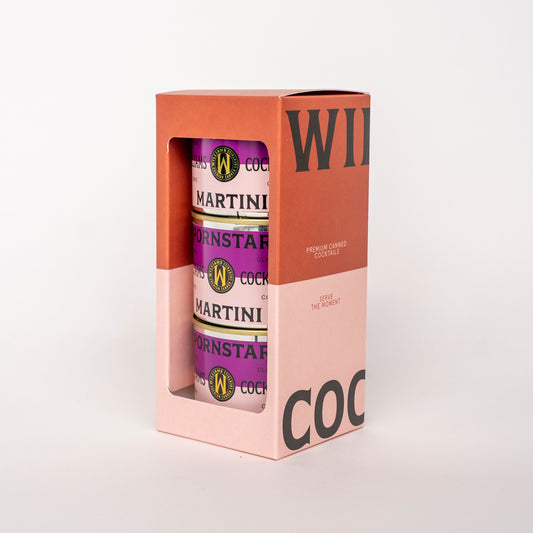 Gift box with 3 Pornstar Martini cocktails