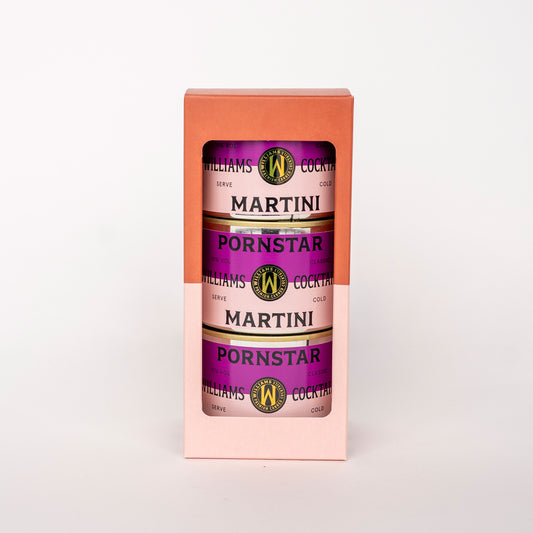 Gift box with 3 Pornstar Martini cocktails