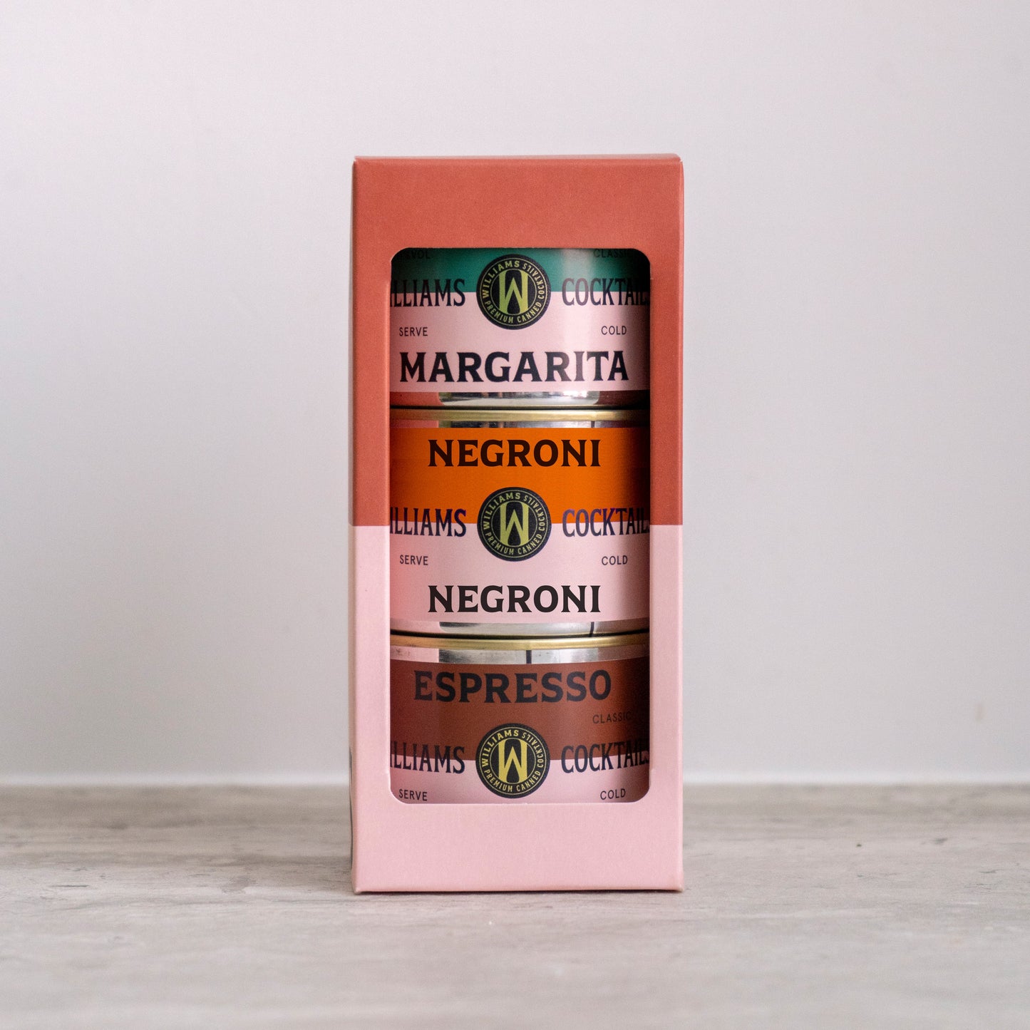 Cadeau verpakking met 3 cocktails (Margarita, Negroni, Espresso Martini)