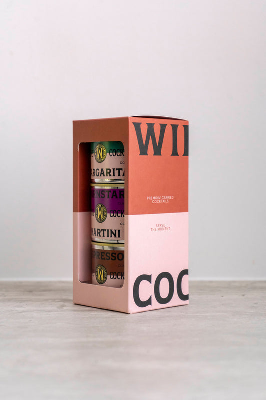 Cadeau verpakking met 3 cocktails